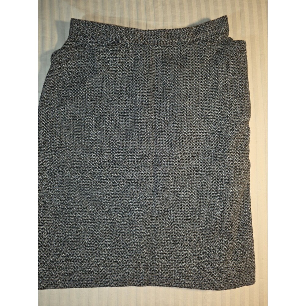 Forenza Vintage 80's Wool Blend Pencil Skirt Gray Tweed  Women's 10 US Made